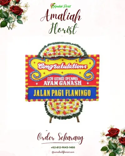 Bunga Papan Congratulation di Pangkalan